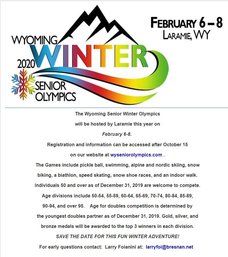 Wyoming Senior Olympics eye Casper for 2021 events Casper, WY Oil