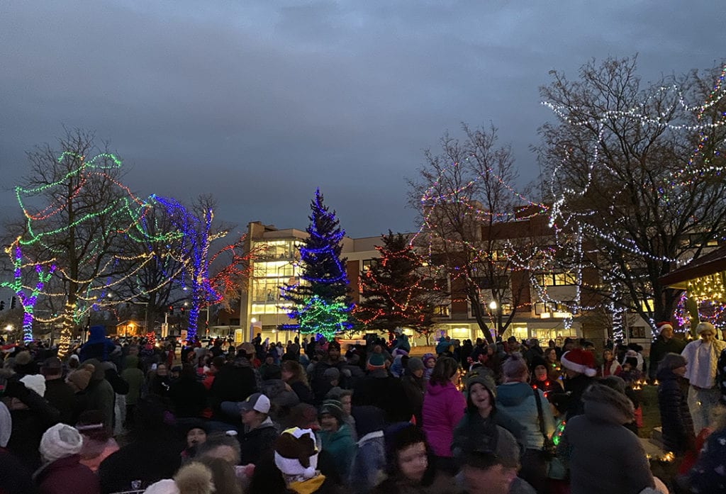 Holiday Square lighting ushers in holiday season in Casper (Photos