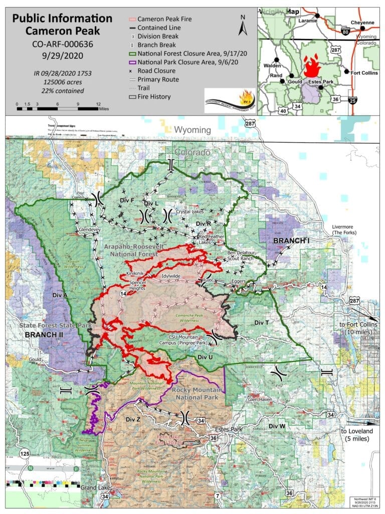 colorado national forest closures map