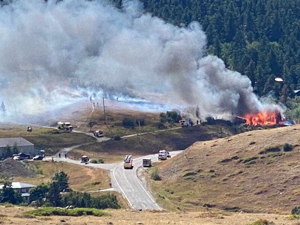 PHOTOS Structure Burning On Casper Mountain Saturday Afternoon   IMG 1425 