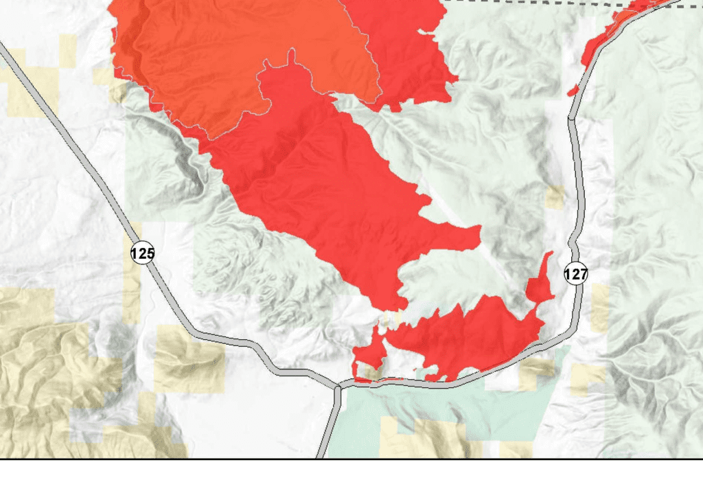 Mullen Fire Is 132,379 Acres, Reaches Highway Barrier In Jackson County 