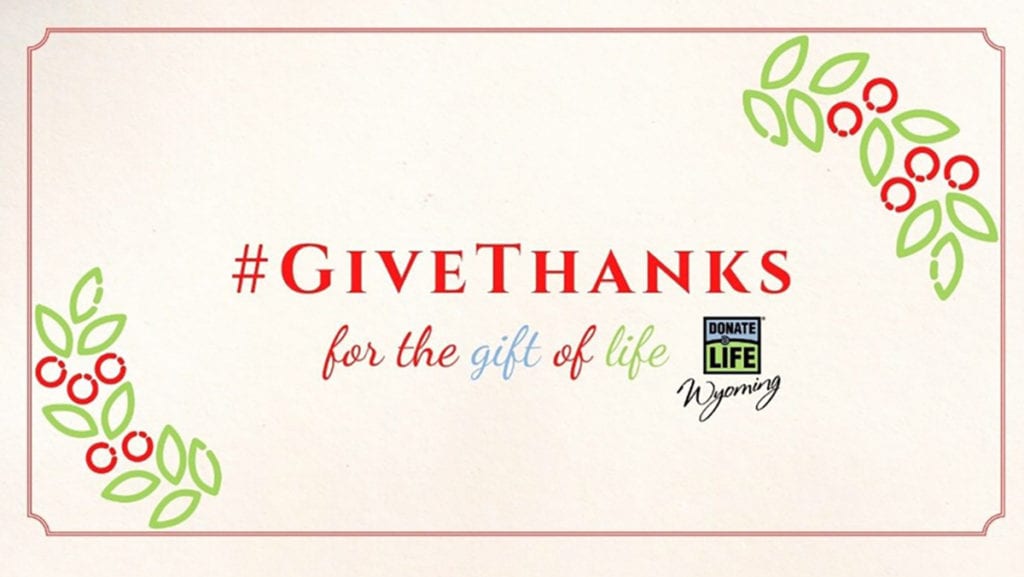 Give thanks for the gift of life this holiday season