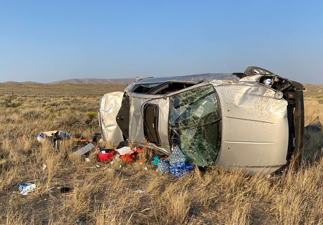 PHOTOS: 2 Injured After Rollover Crash On I-80 Yesterday - Casper, WY ...