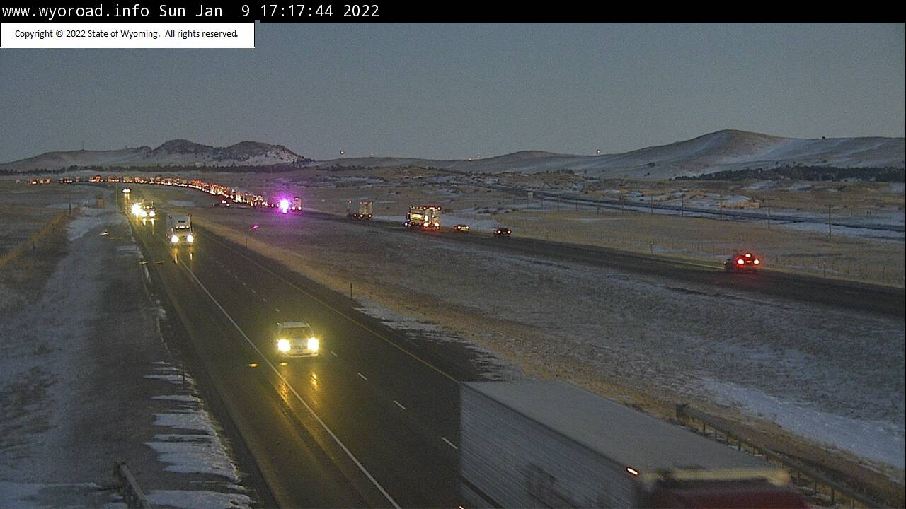 Crash, slick conditions impacting I80 between Cheyenne and Laramie