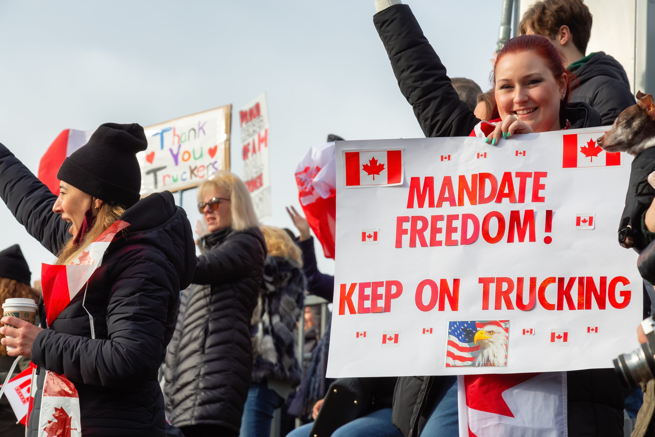 US Canada border protests