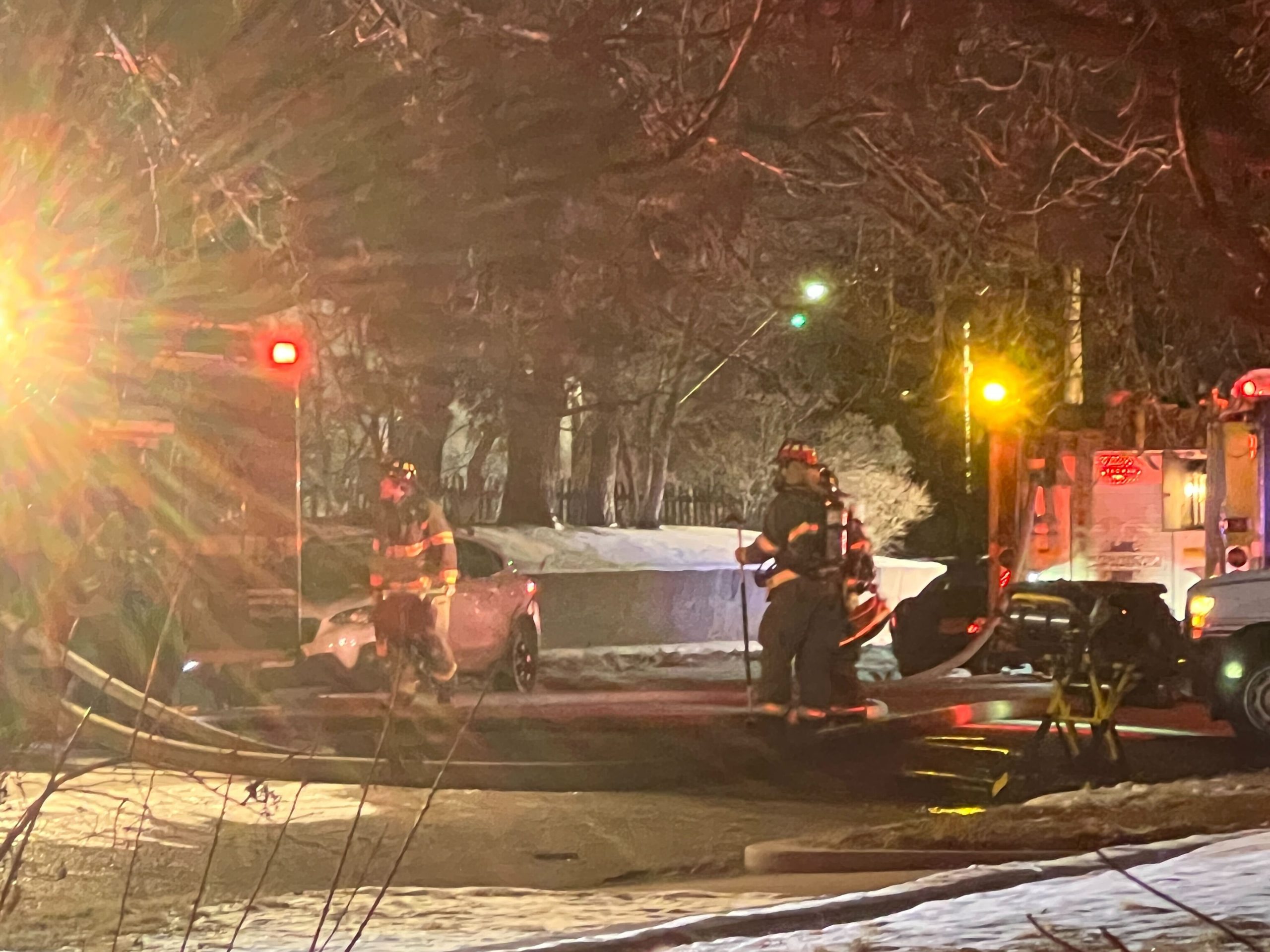 PHOTOS: Casper firefighters pull occupant from house fire early Friday