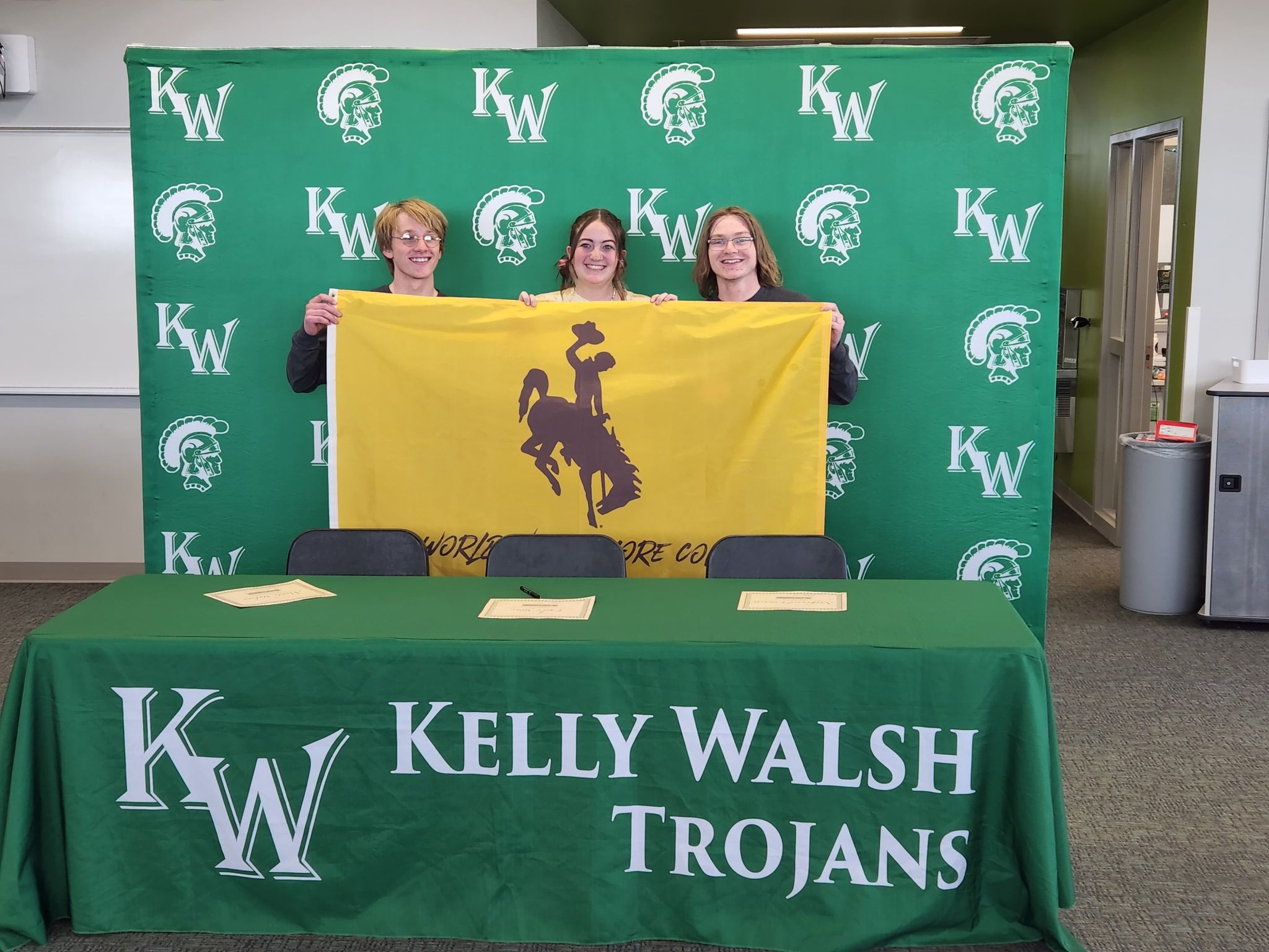 KWHS choir students sign scholarship intent letters for the University of Wyoming