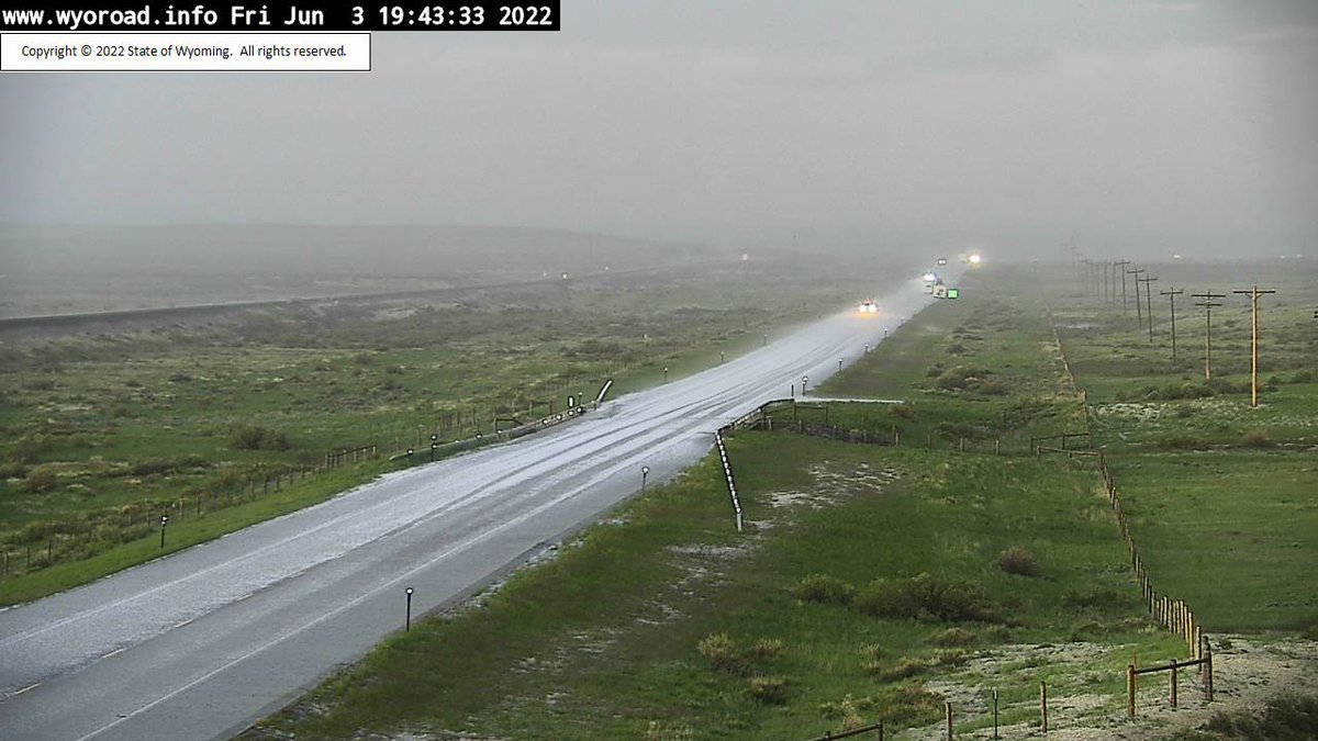 Thunderstorms impacting central Wyoming Friday evening