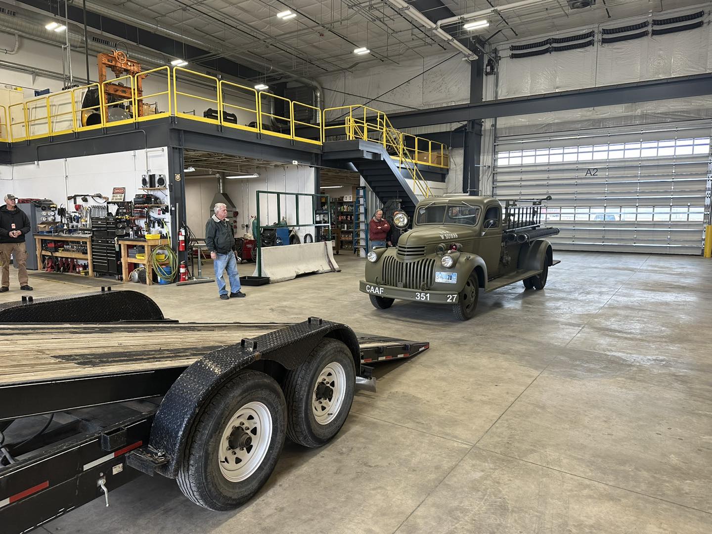 (PHOTOS) Historic Casper Army Air Base firetruck rolls into airport ...