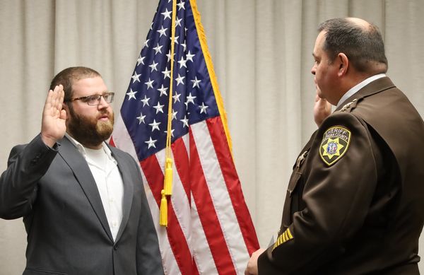 Natrona County sheriff swears in newest Deputy James Greenwood - Casper ...