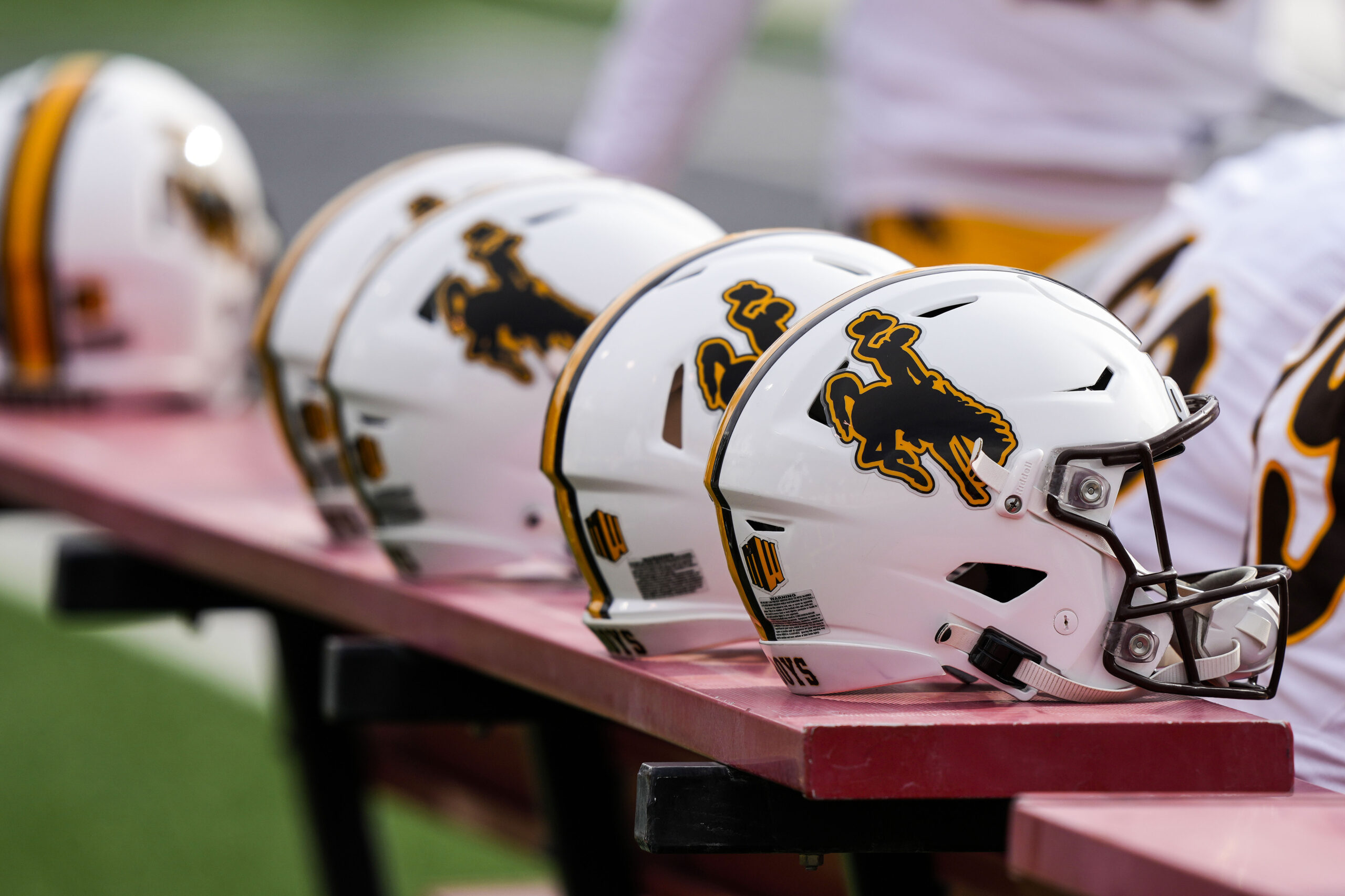 Chad Muma Autographed Signed Wyoming Cowboys Full Size Helmet JSA