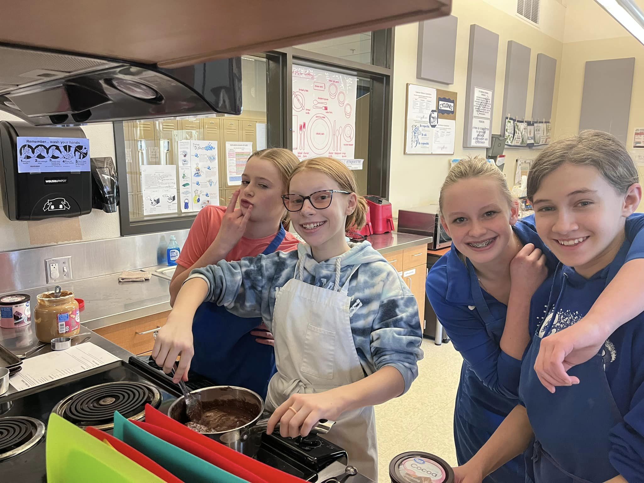 (PHOTOS) CY Middle School students bake brownies for hospice for ...