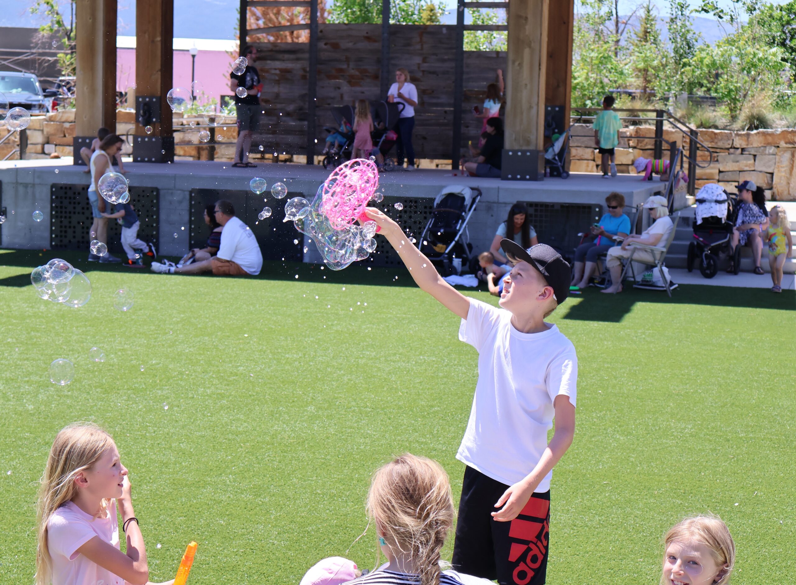 (PHOTOS) No burst bubbles at David Street Station's Bubble Fest